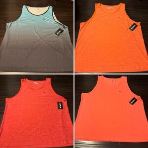 EZRUN (Bundle of 4) Men's Quick Dry Workout Beach Gym Fitness Tank Tops 3XL NEW